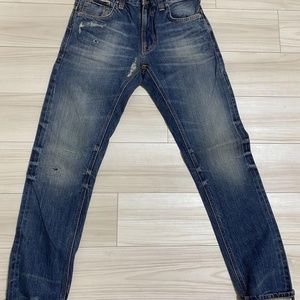 NUDIE JEANS THIN FINN Selvedge Denim W31 L32